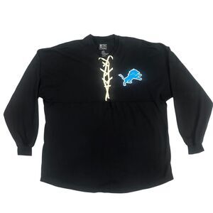 Detroit Lions Shirt Mens Large NFL Football Spirit Jersey Long Sleeve Fanatics
